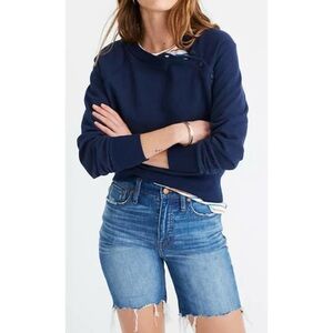 MADEWELL High Rise Mid-Length Denim Jean Cutoff Shorts Size 29